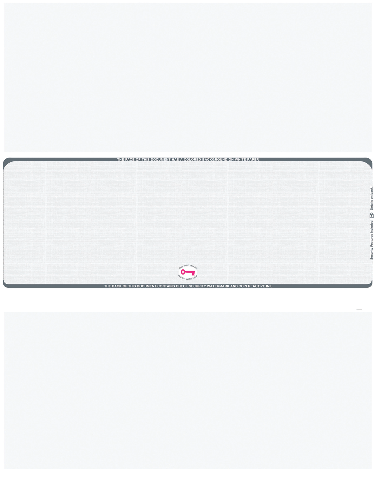 Middle Check Stock Linen Blank Business Checks – Better Security