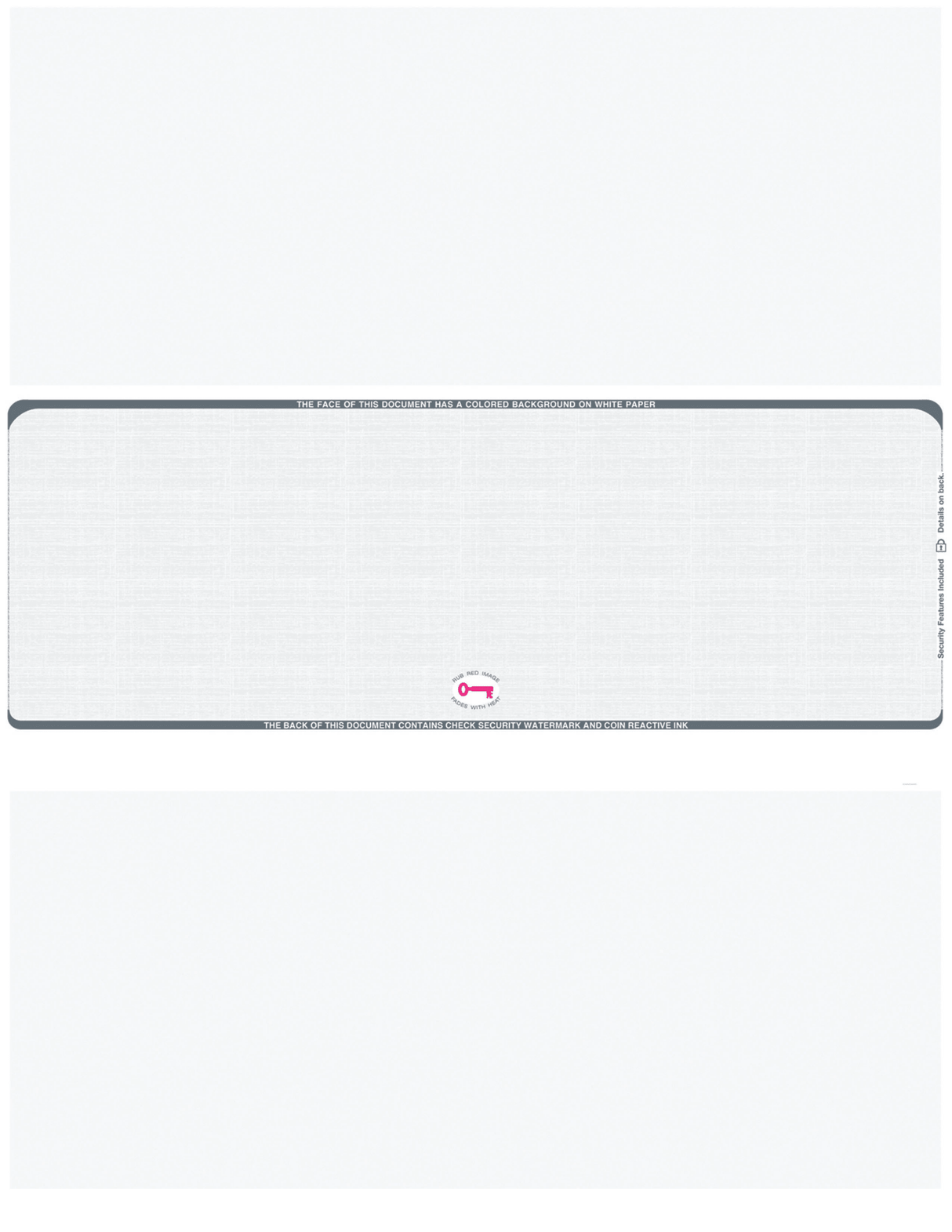Middle Check Stock Linen Blank Business Checks – Better Security
