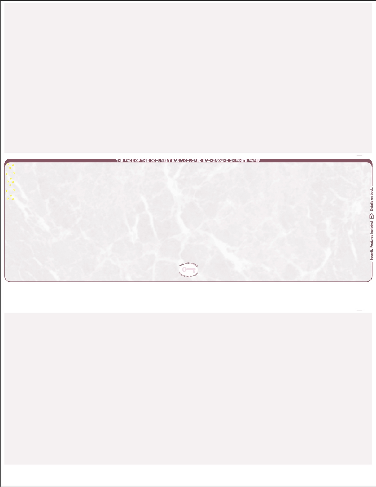 Marble Blank Business Checks in Middle - Choice Checks