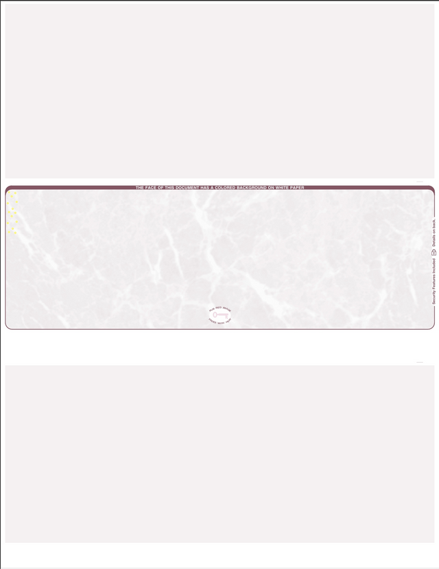 Marble Blank Business Checks in Middle - Choice Checks