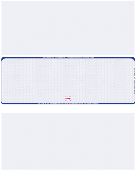 Scallop Void Blank Business Check in Middle - Choice Checks