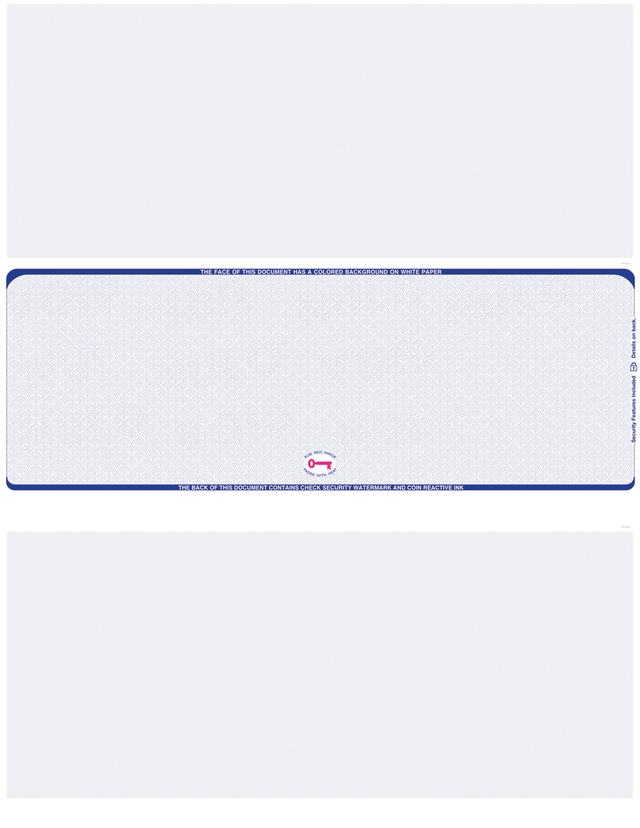 Scallop Void Blank Business Check in Middle - Choice Checks