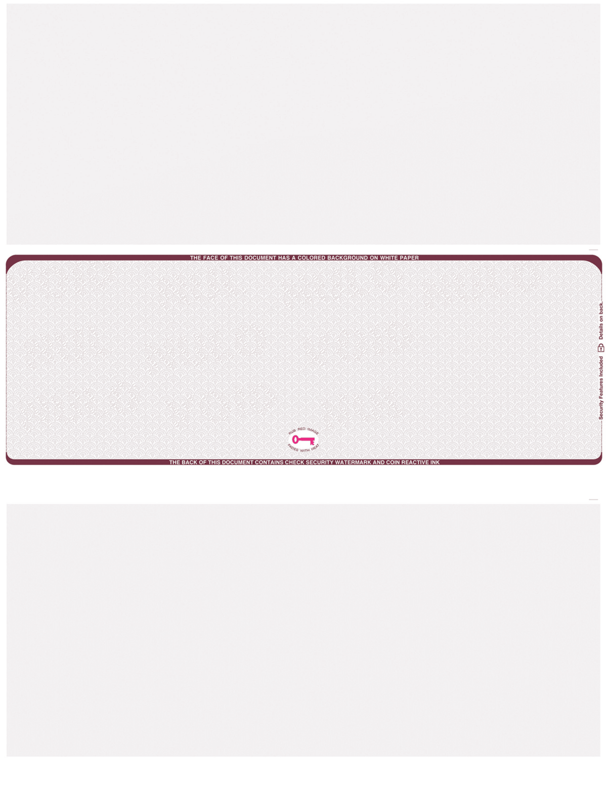 Middle Check Stock Scallop VOID Hologram Blank Business Checks – Best Security