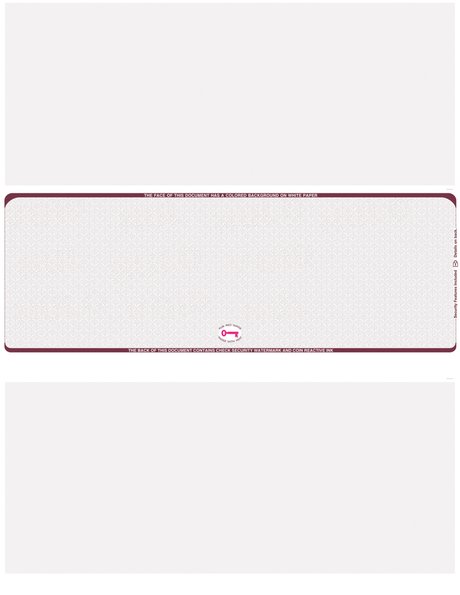 Scallop Void Blank Business Check in Middle - Choice Checks