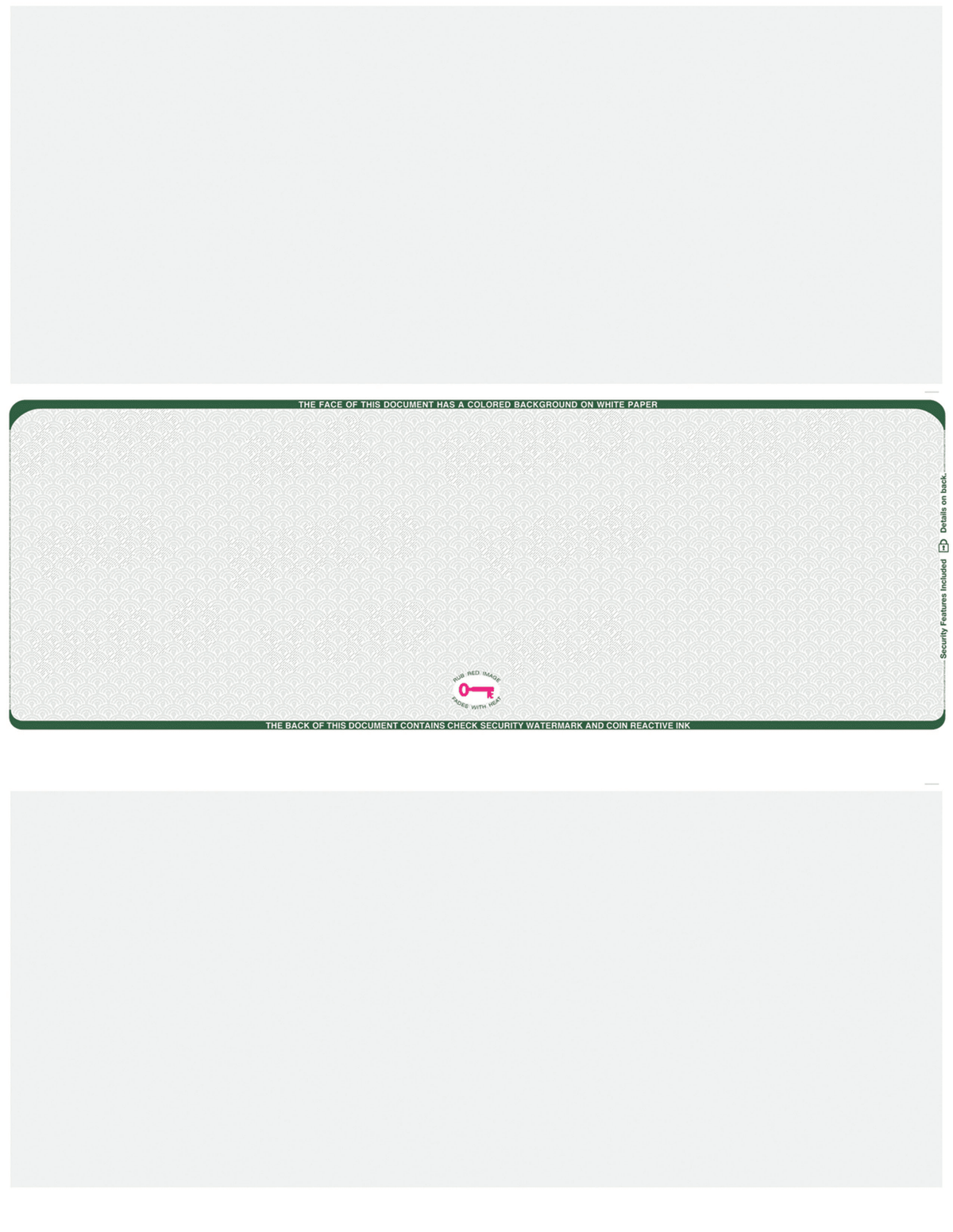 Middle Check Stock Scallop VOID Hologram Blank Business Checks – Best Security