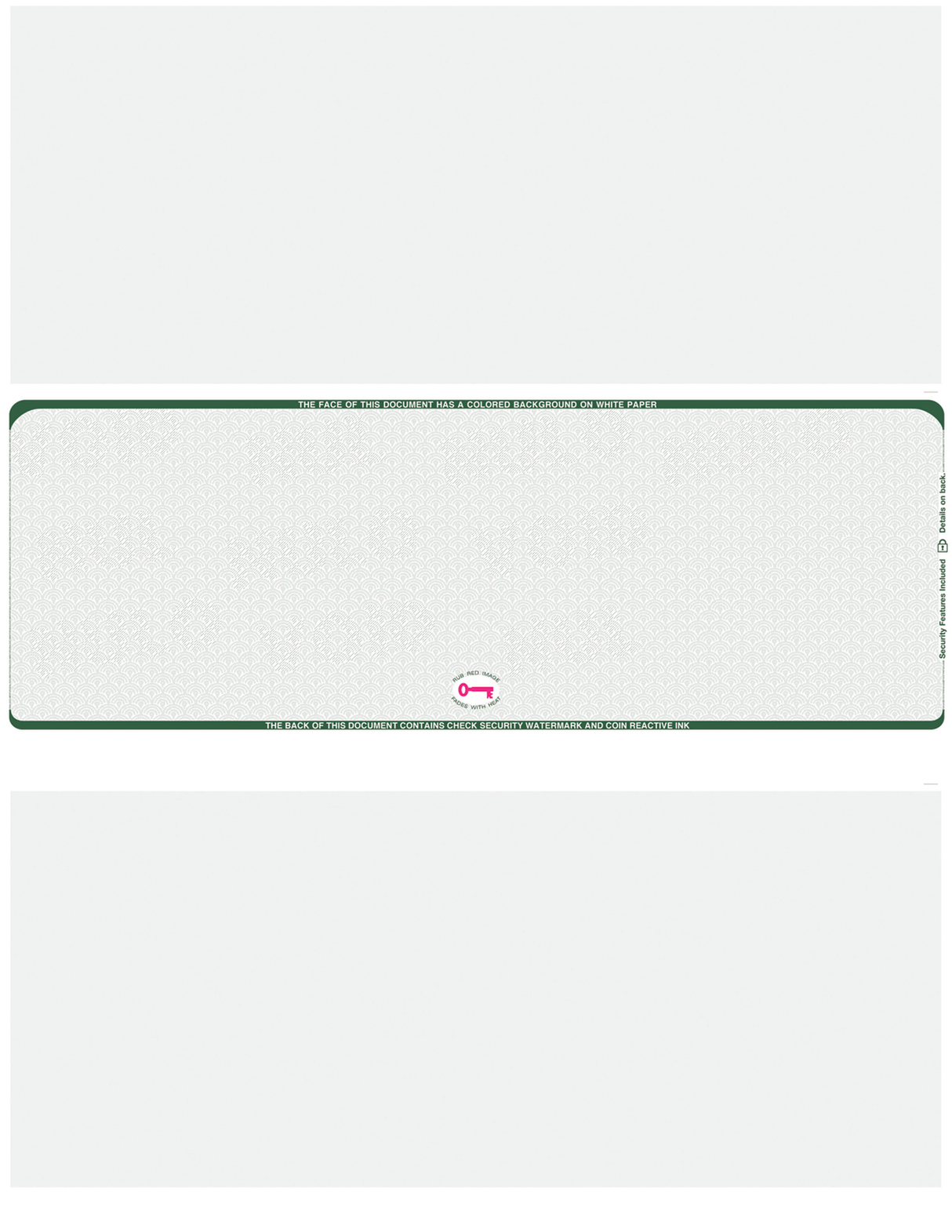 Scallop Void Blank Business Check in Middle - Choice Checks