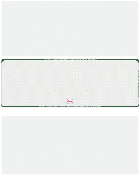 Scallop Void Blank Business Check in Middle - Choice Checks