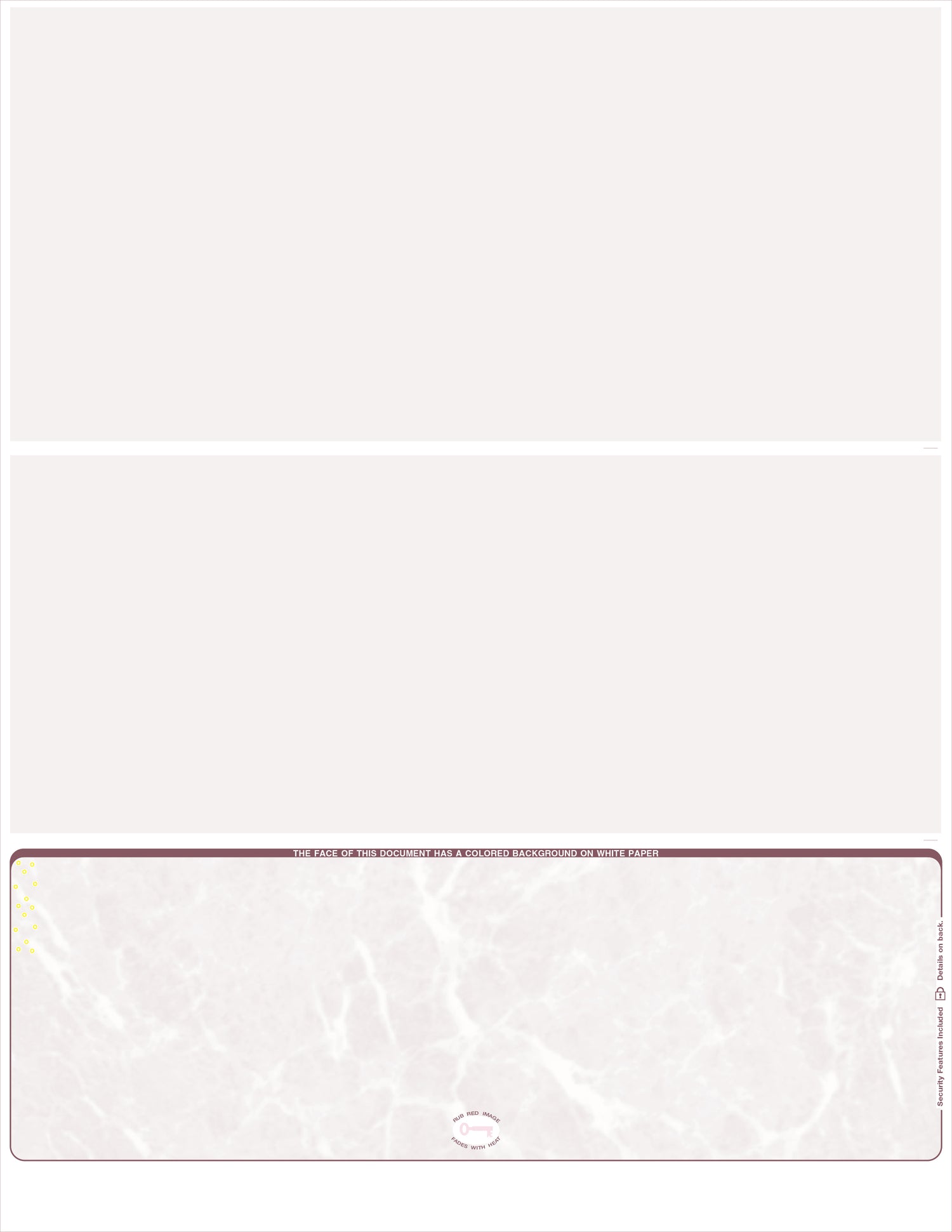 Marble Blank Business Checks Bottom - Choice Checks