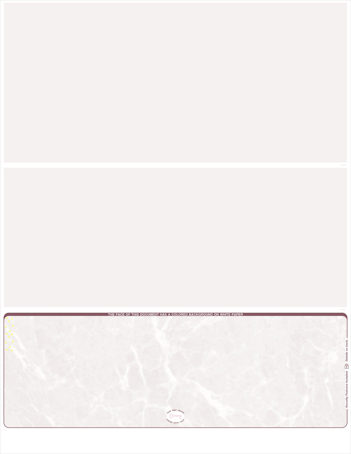 Bottom Check Marble Blank Business Checks – Better Security