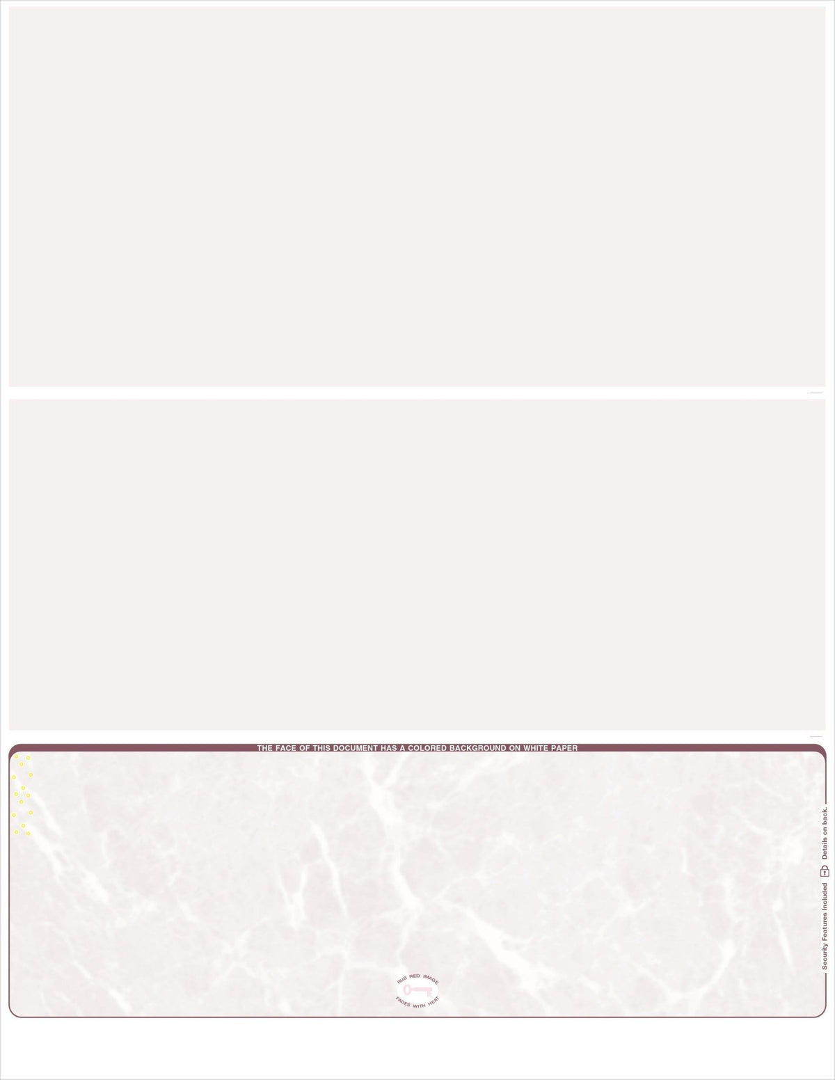Bottom Check Marble Blank Business Checks – Better Security