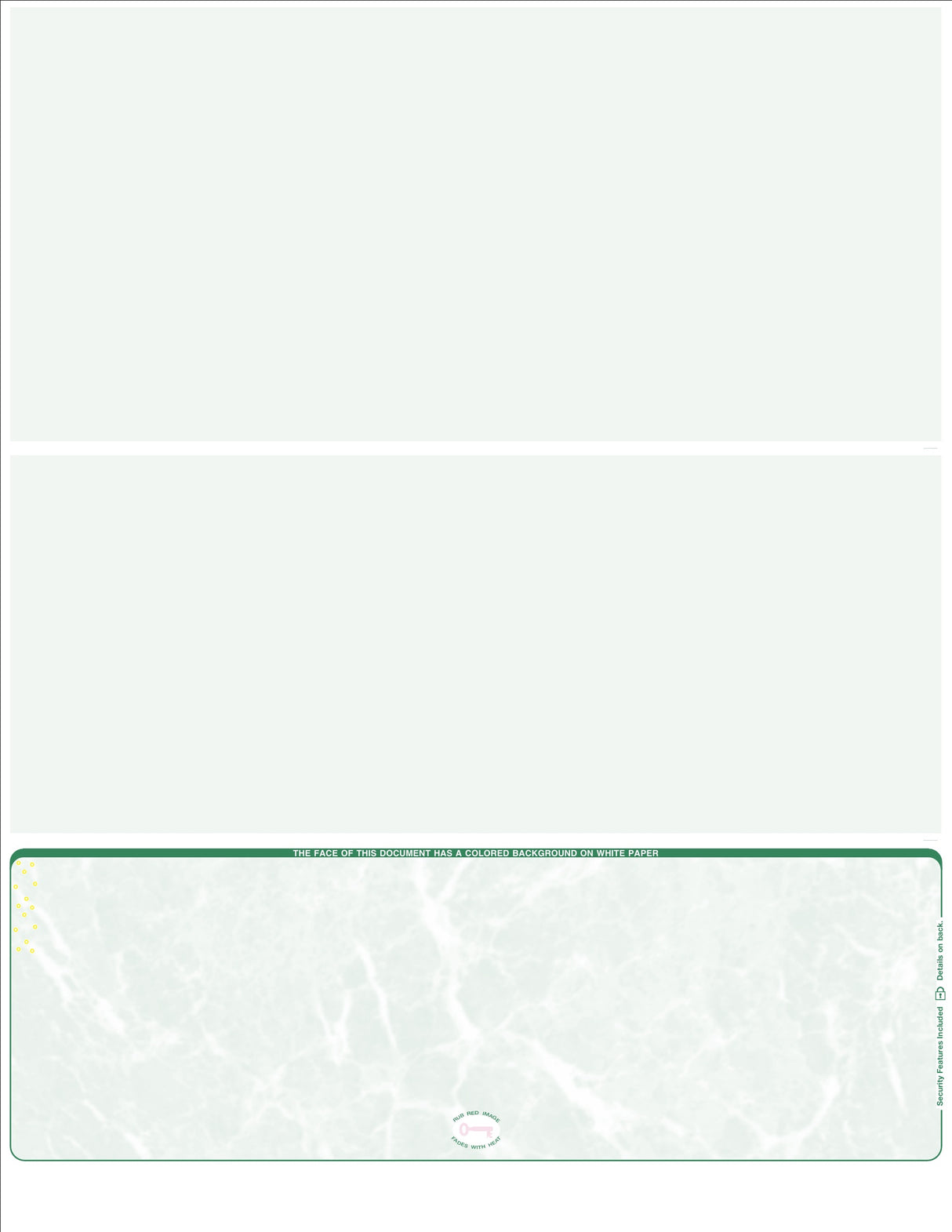 Bottom Check Marble Blank Business Checks – Better Security