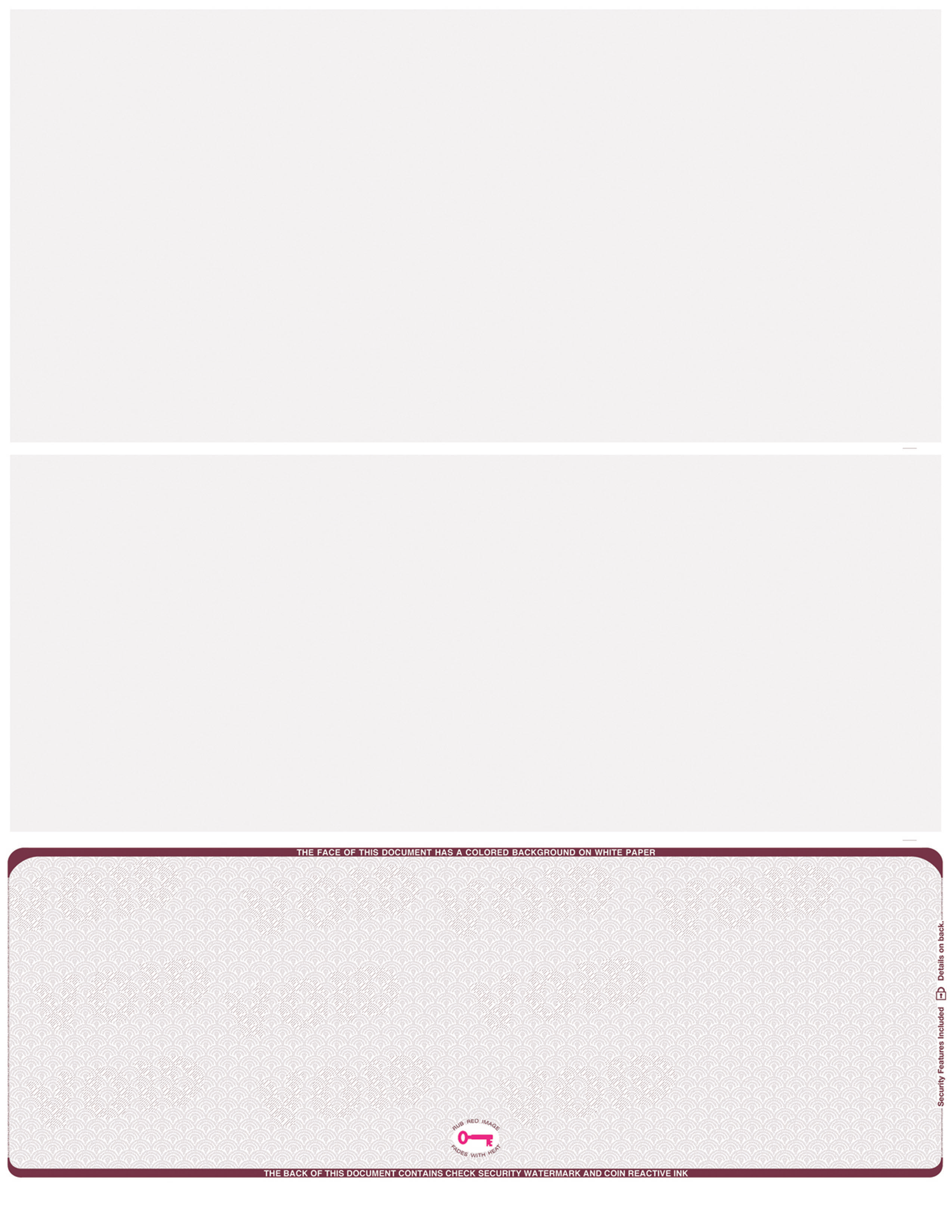 Scallop Void Blank Business Check on Bottom - Choice Checks