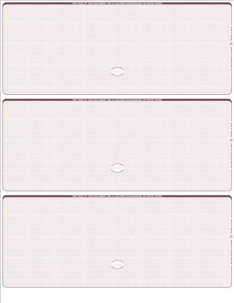 Linen Blank Business Checks 3 on a page - Choice Checks
