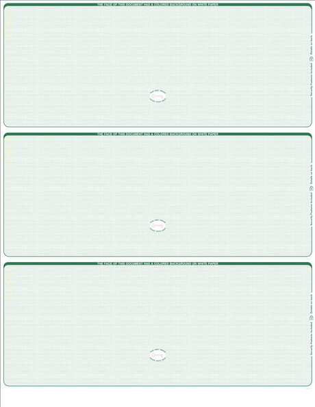 Linen Blank Business Checks 3 on a page - Choice Checks