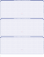 Linen Blank Business Checks 3 on a page - Choice Checks