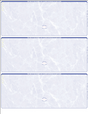 Marble Blank Business Checks 3 up - 3 Colors Available - Choice Checks