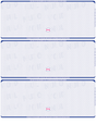 Scallop Void Blank Business Check 3up on a page - Choice Checks
