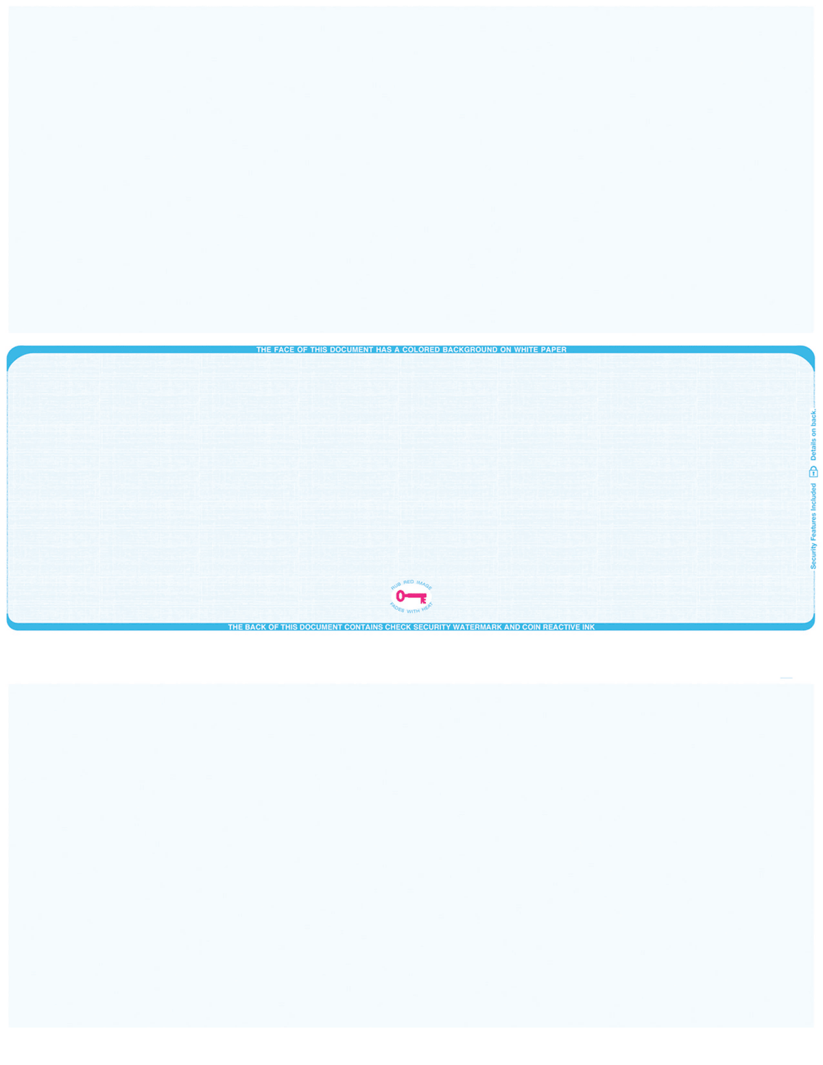 Middle Check Stock Linen Blank Business Checks – Better Security