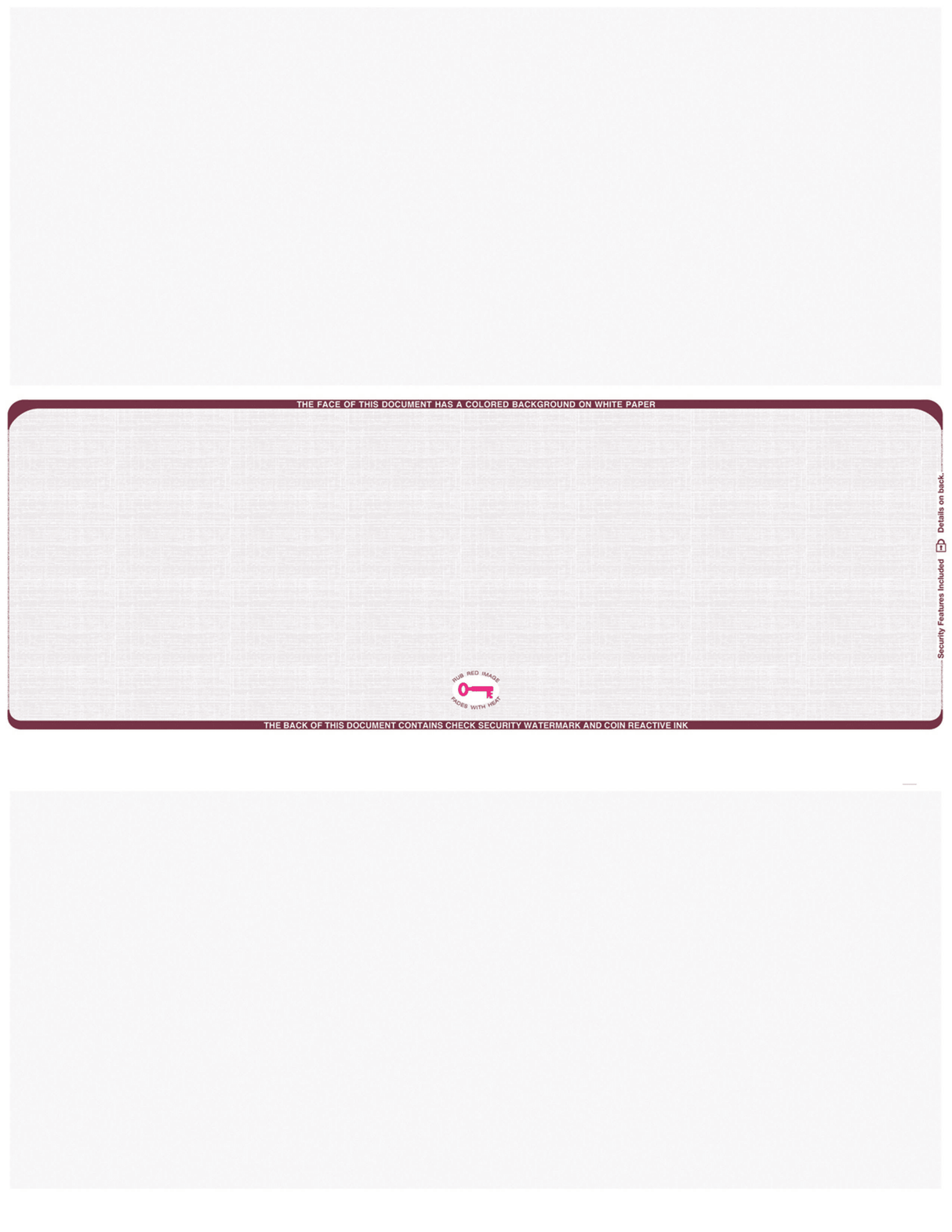 Middle Check Stock Linen Blank Business Checks – Better Security