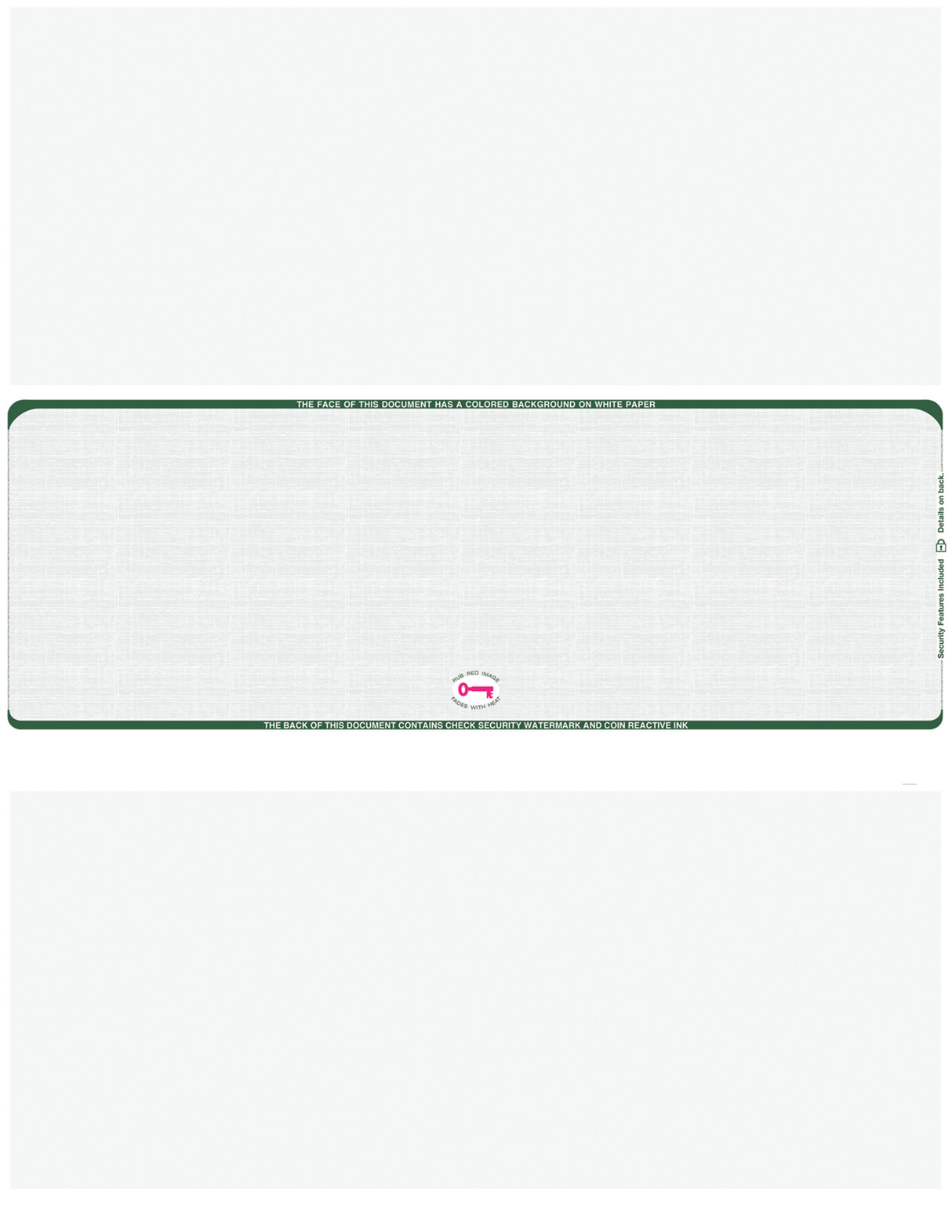 Middle Check Stock Linen Blank Business Checks – Better Security