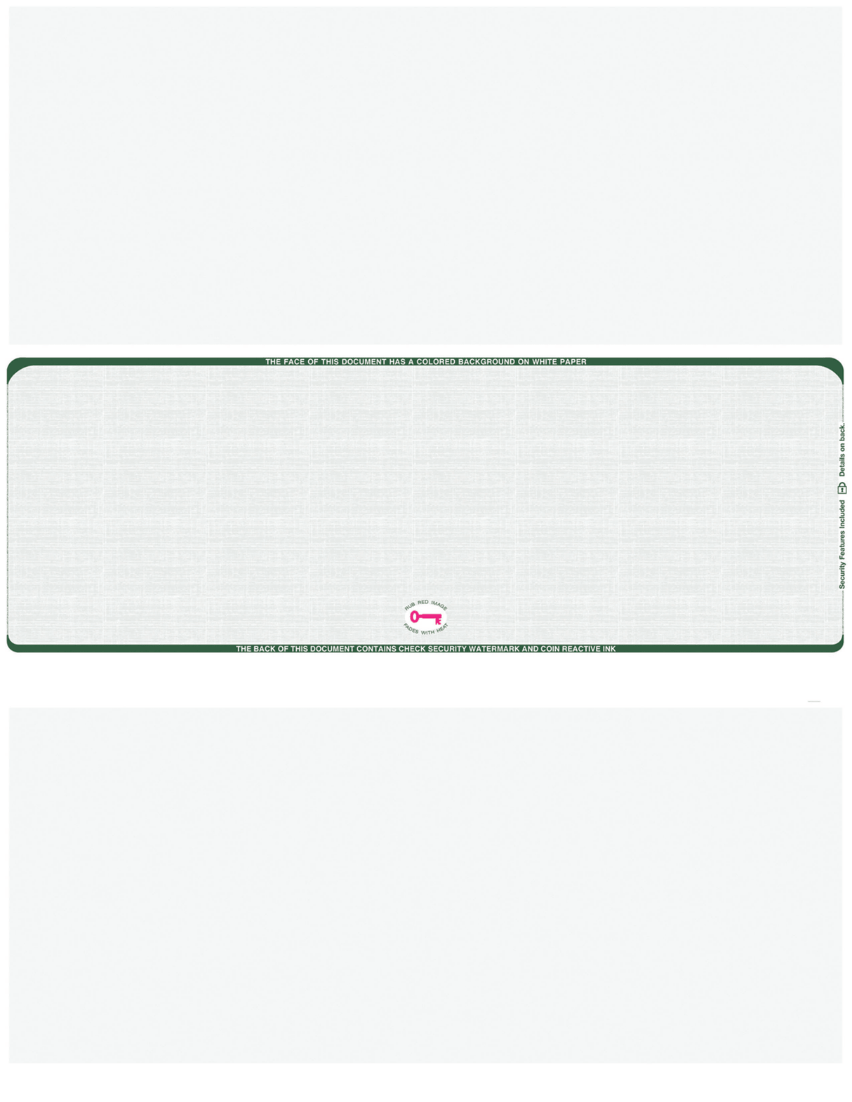 Middle Check Stock Linen Blank Business Checks – Better Security