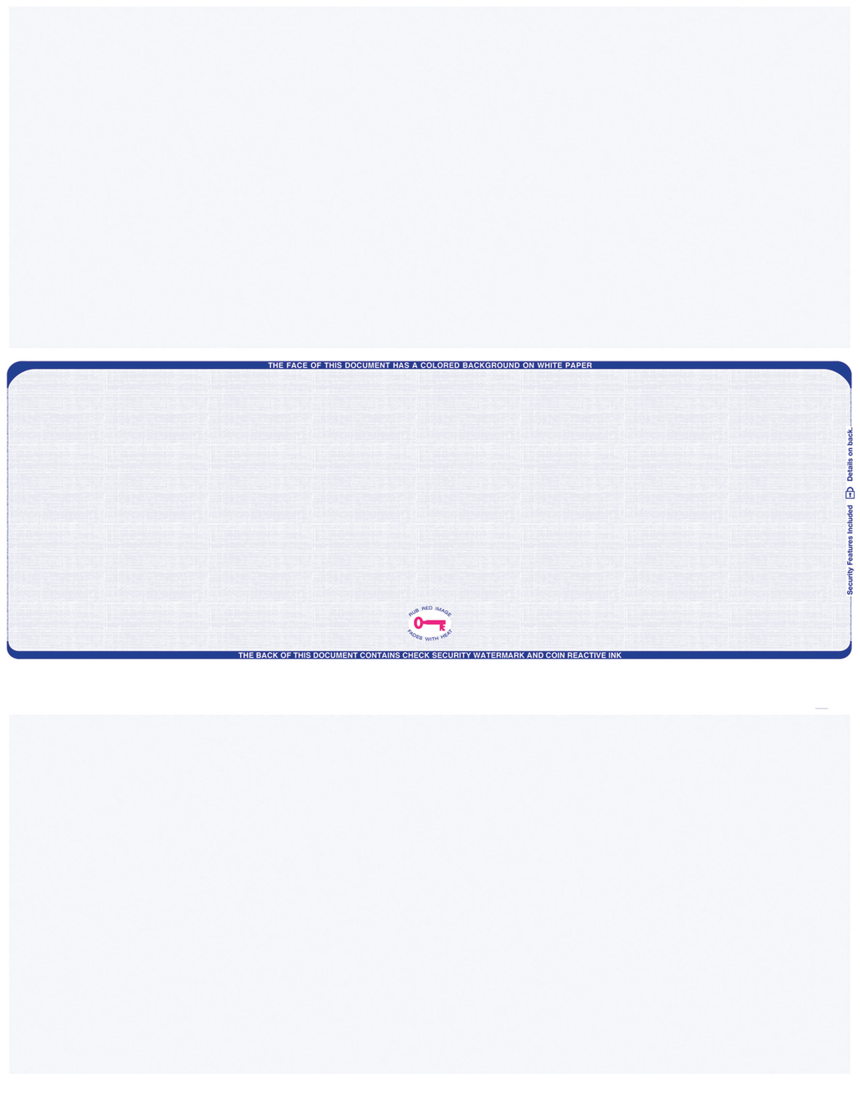 Middle Check Stock Linen Blank Business Checks – Better Security