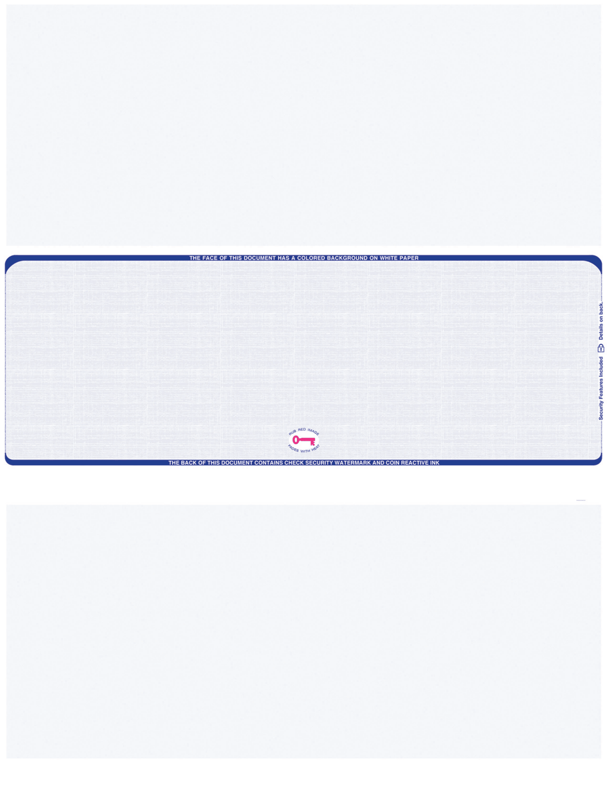 Middle Check Stock Linen Blank Business Checks – Better Security