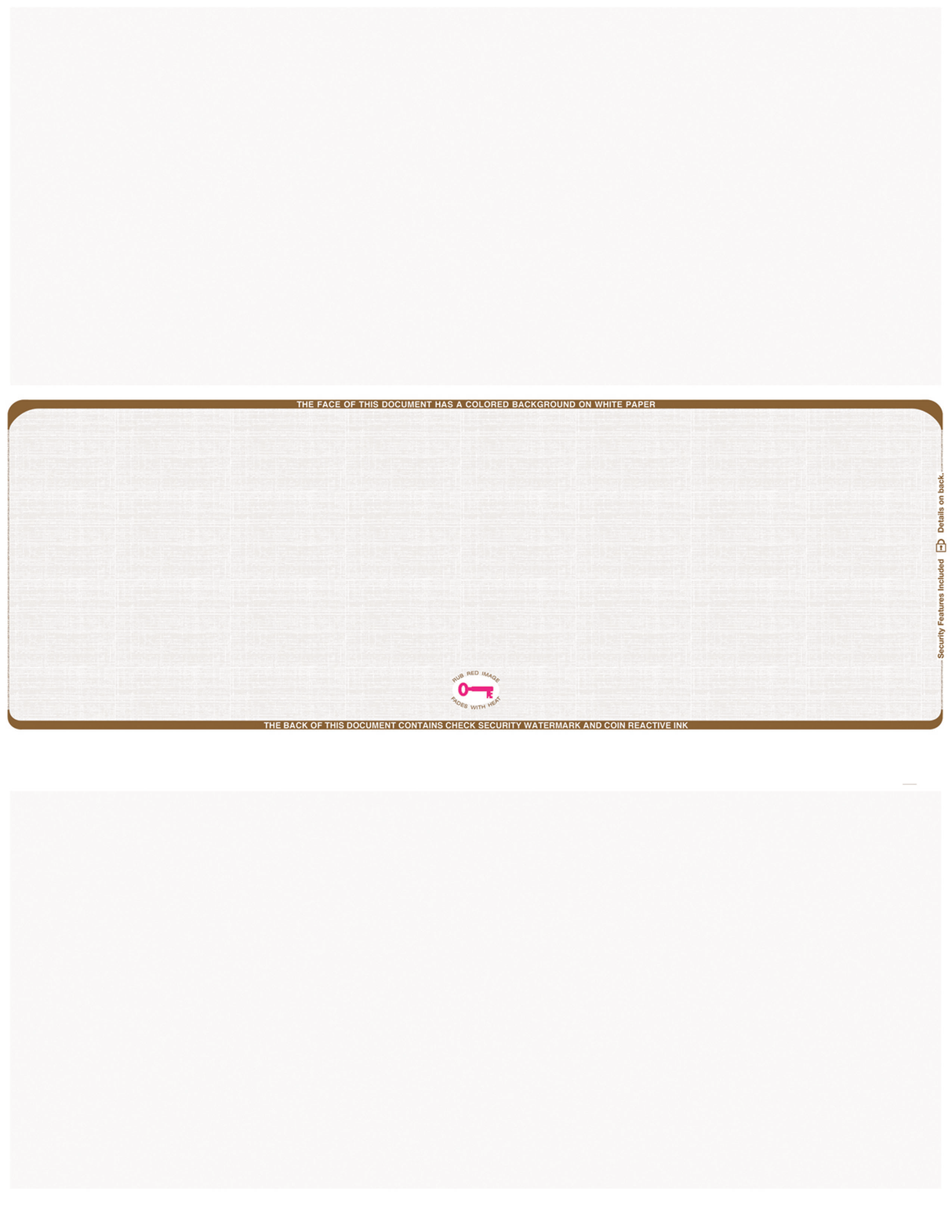 Middle Check Stock Linen Blank Business Checks – Better Security