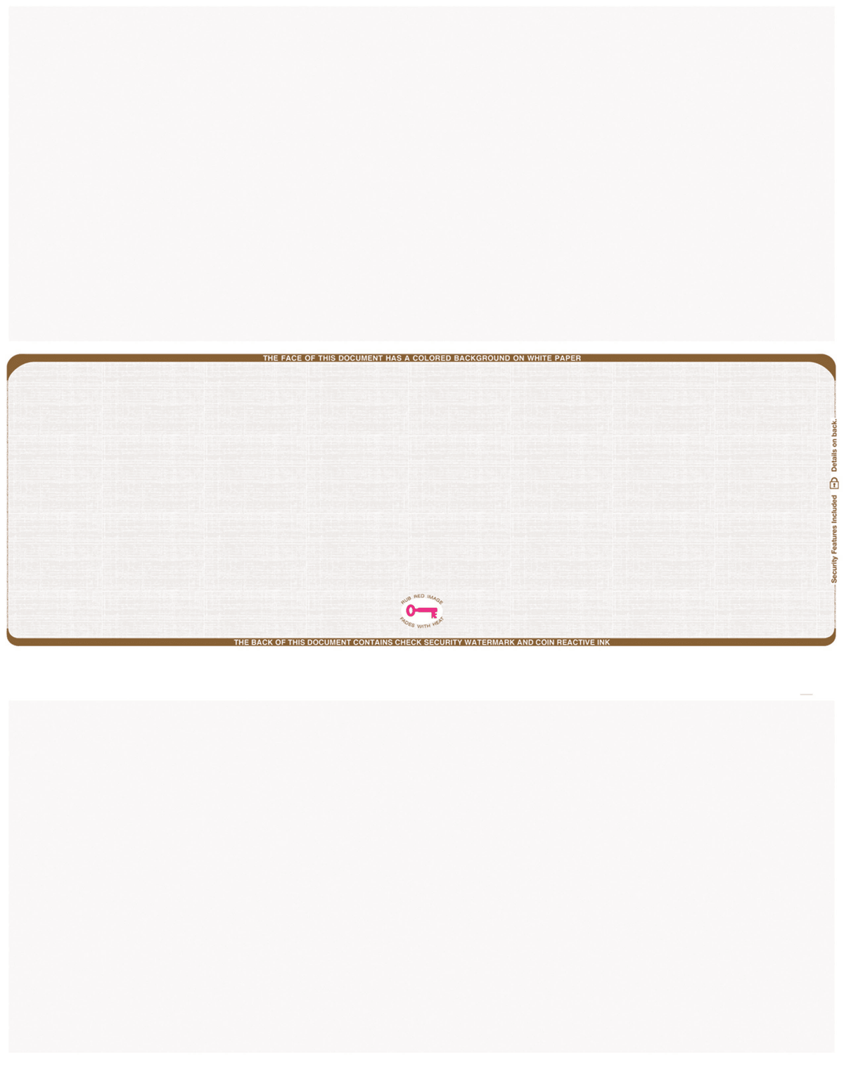 Middle Check Stock Linen Blank Business Checks – Better Security