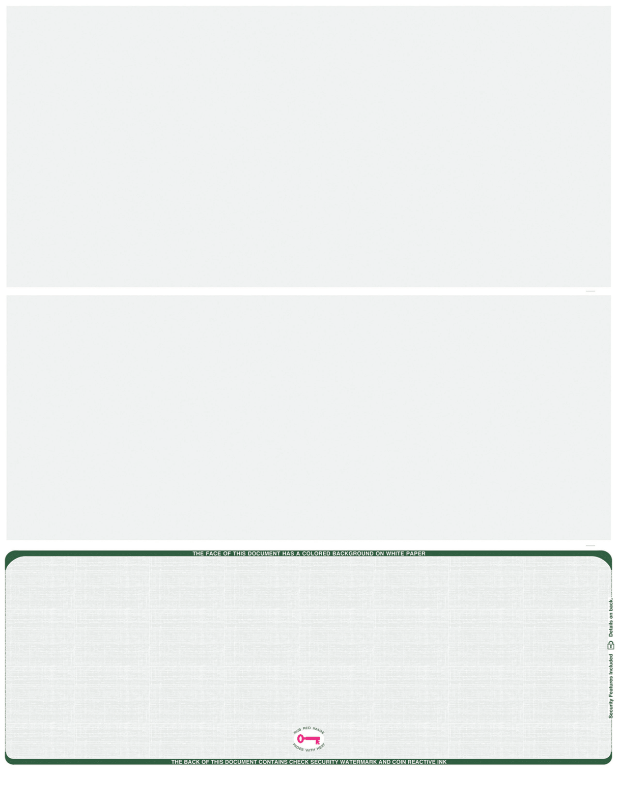 Bottom Check Stock Linen Blank Business Checks – Better Security