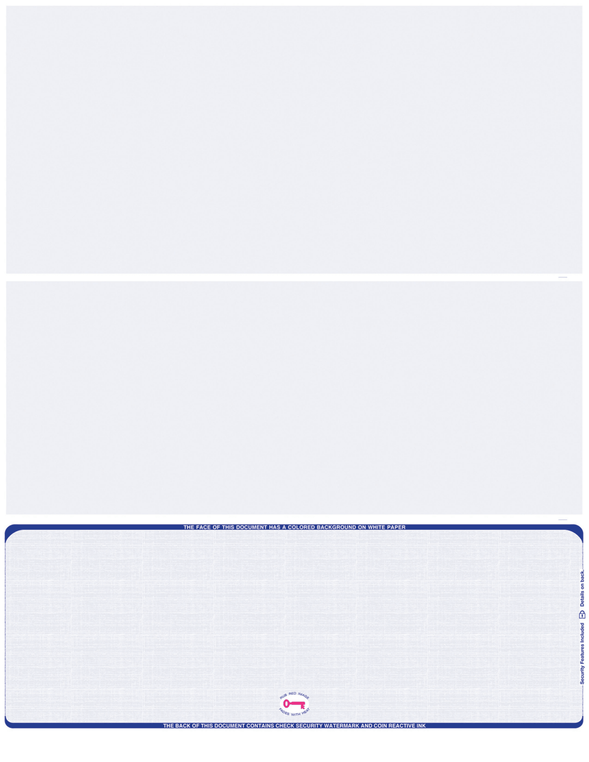 Bottom Check Stock Linen Blank Business Checks – Better Security