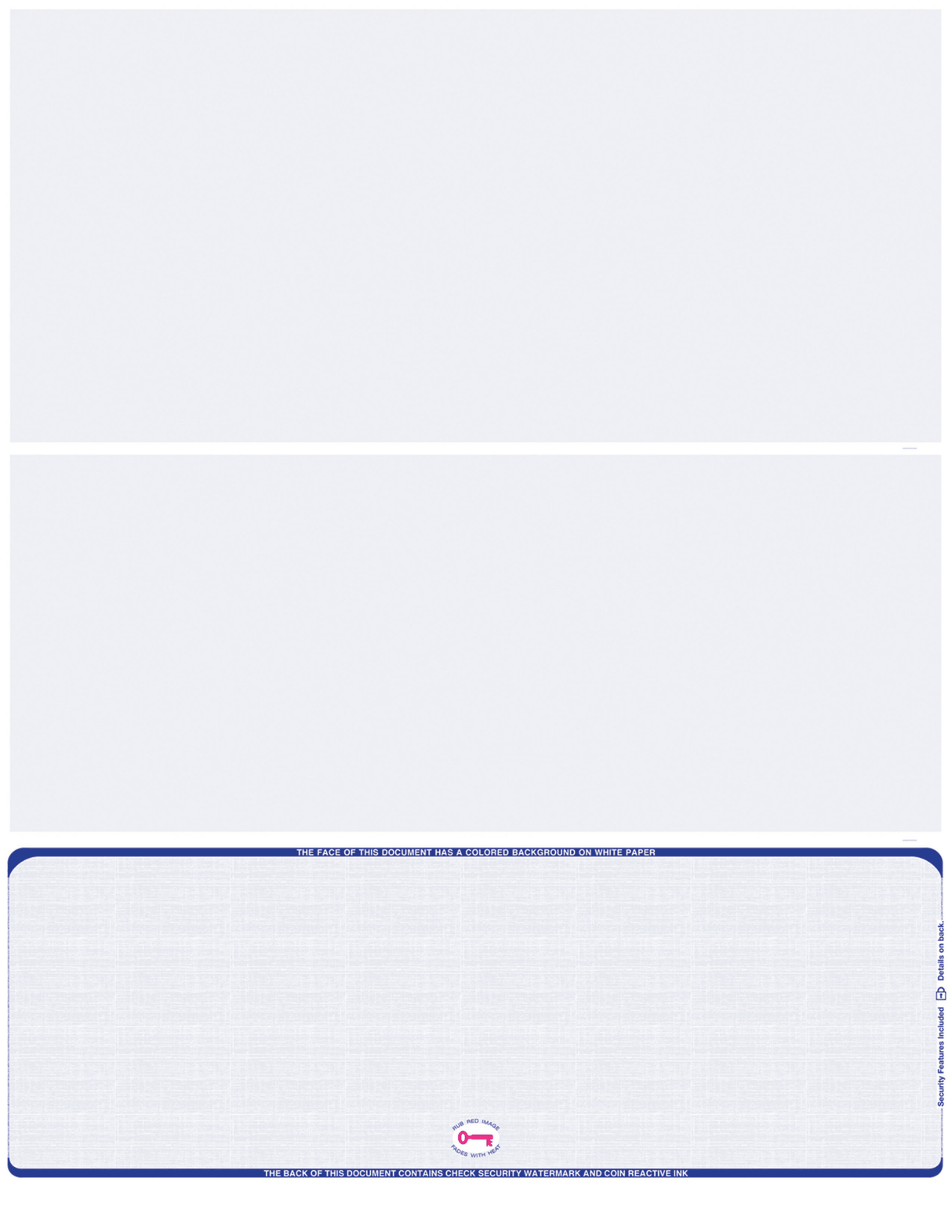 Bottom Check Stock Linen Blank Business Checks – Better Security