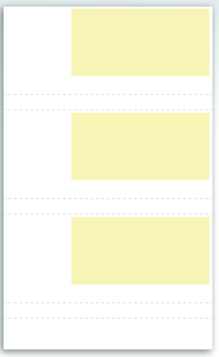 Forward Collection 1 Up - White/Yellow PMS Substitute Check Stock - 500 Pack - Choice Checks