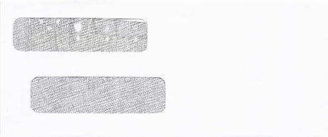 DOUBLE WINDOW ENVELOPE PLAIN 8-5/8 X 3-5/8 24# WH WOVE - Choice Checks