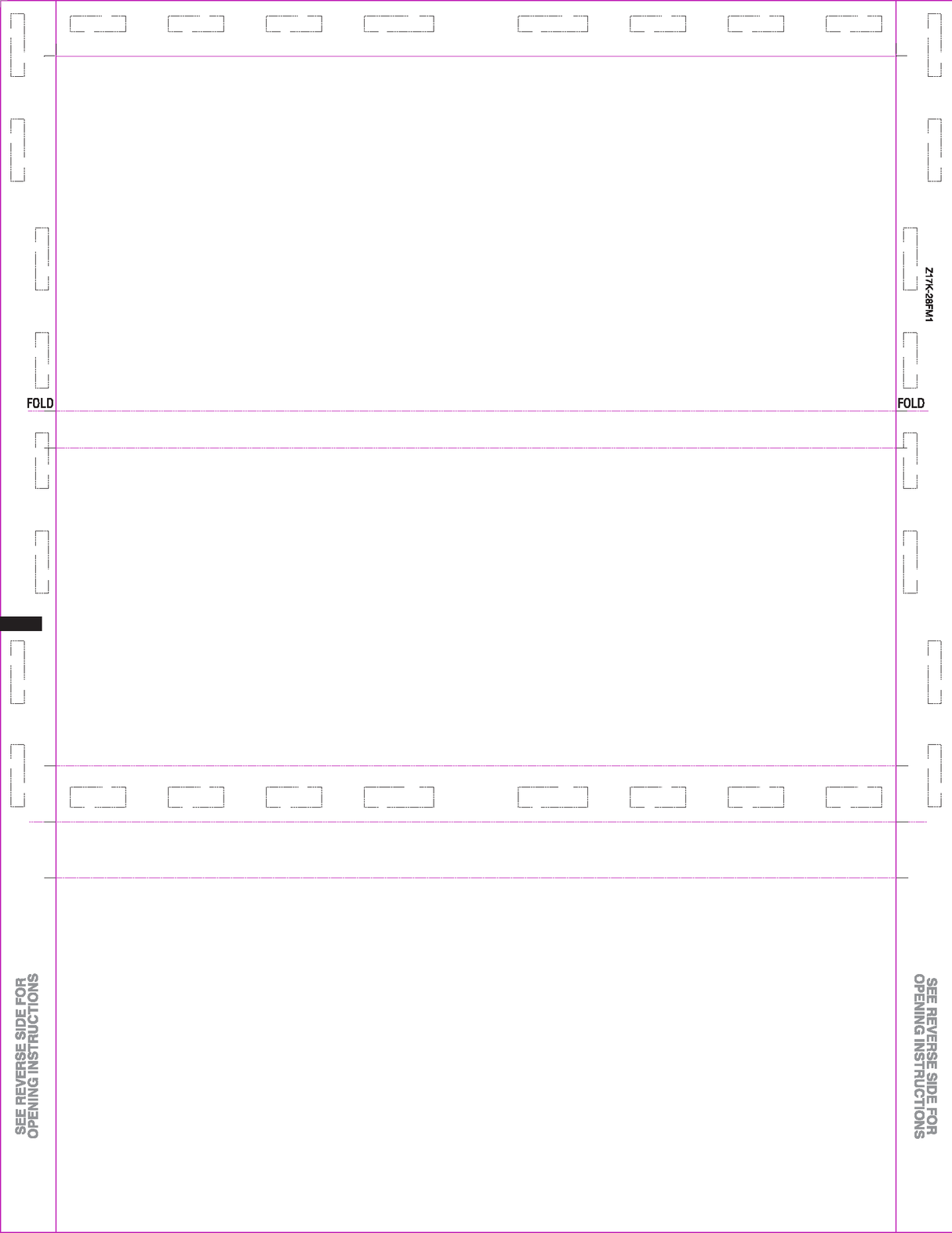 2 UP Z Fold, 17 x 11 Z FOLD - Choice Checks