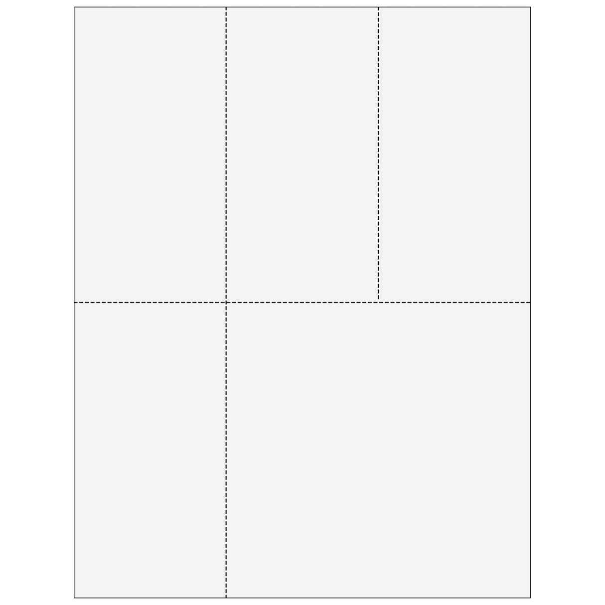2026 Universal 4-Up Blank Laser Paper