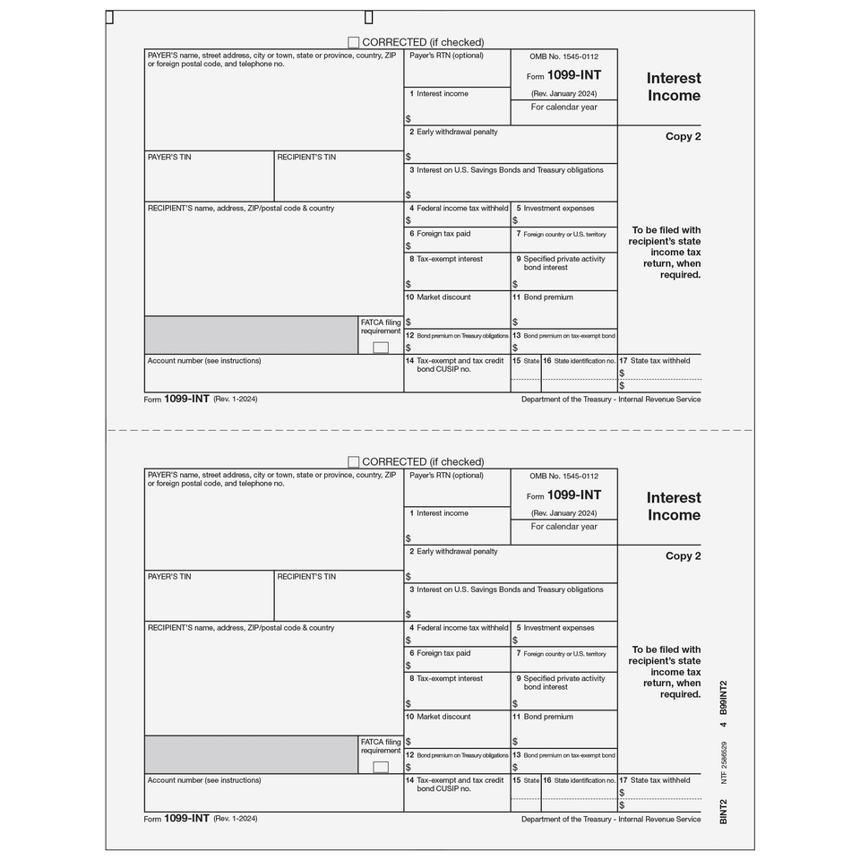 2026 1099-INT Recipient State Copy 2