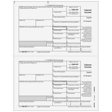 2026 1099-INT Recipient Copy B