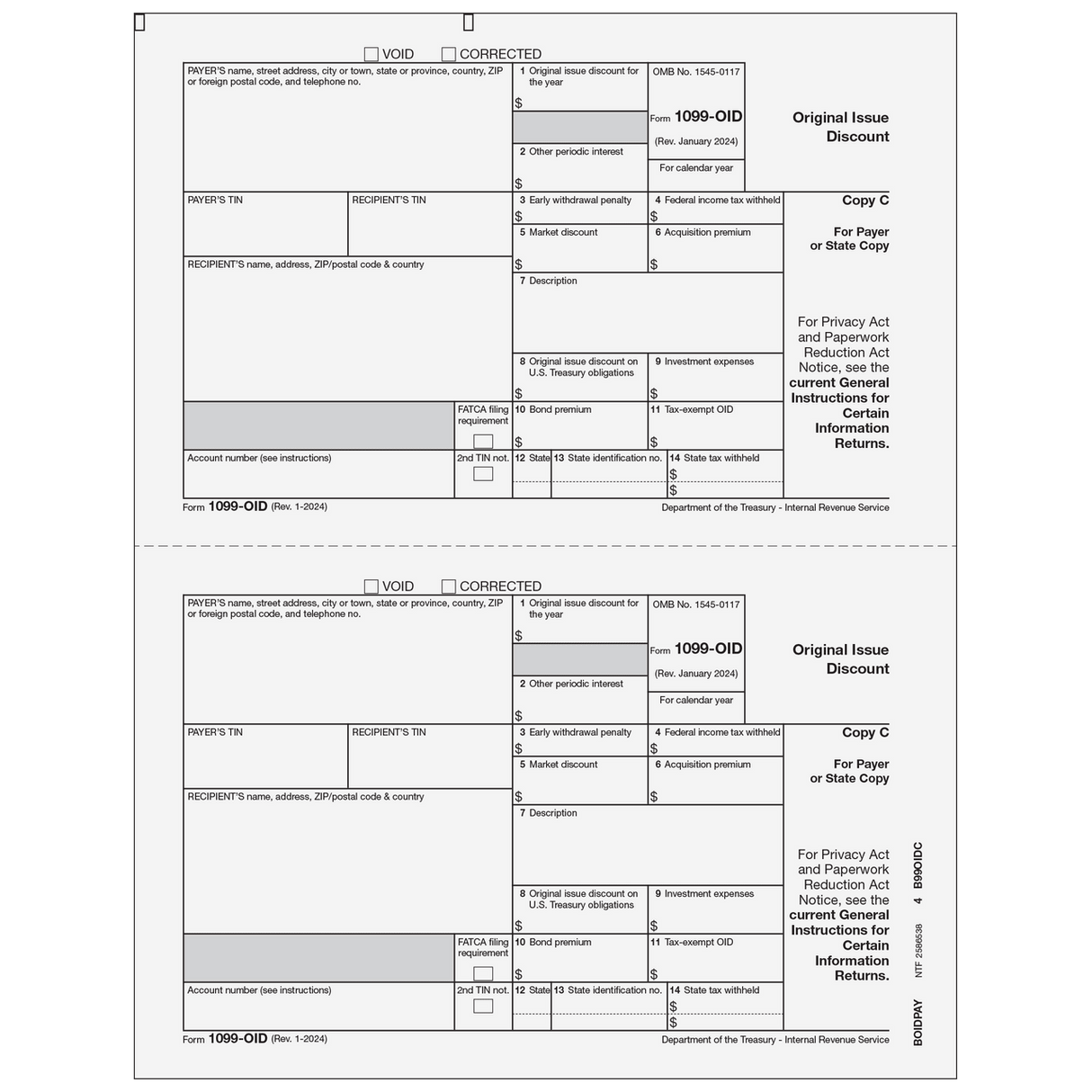 2026 1099-OID Payer Copy C