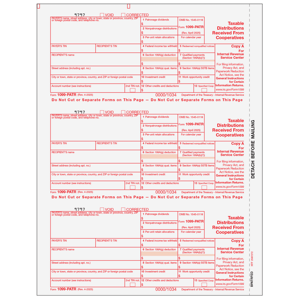 2026 1099-PATR Federal Copy A