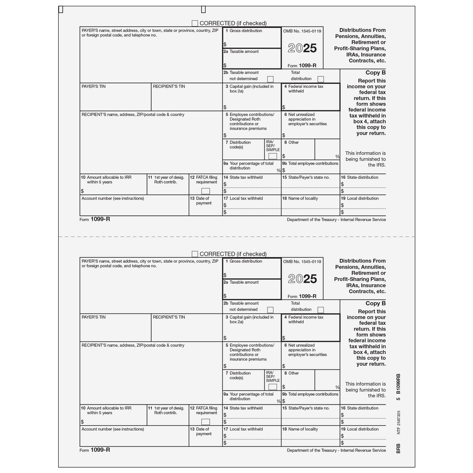 2026 1099-R Recipient Federal Copy B