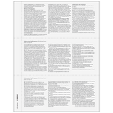 Condensed W-2 Employee Copies B/2/C - 3up - 25 Qty