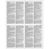 Form W-2 4up Quadrant Condensed Copies: B/2/C/2 - 25 Qty