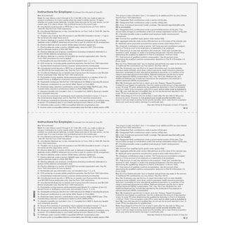 2026 W-2 Employee File Copy C Preprinted Laser Forms – Back View