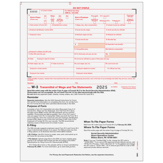 Form W-3 Transmittal Employers Federal
