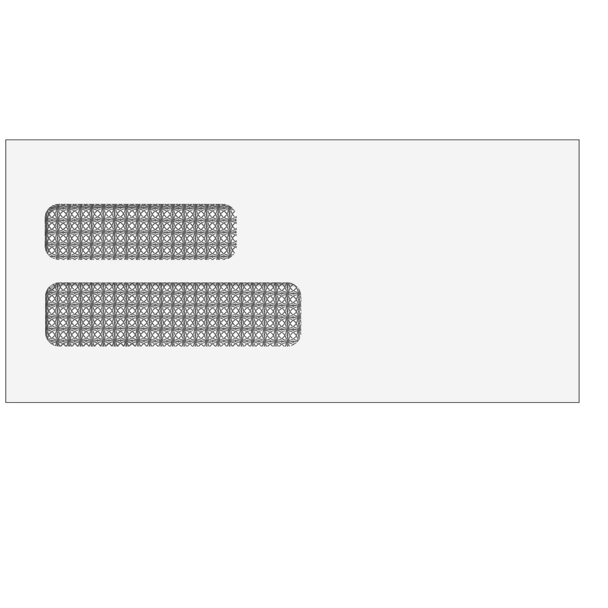 Double Window Envelope (Moisture Seal) 4 1/8 x 9 -500 Qty business envelope
