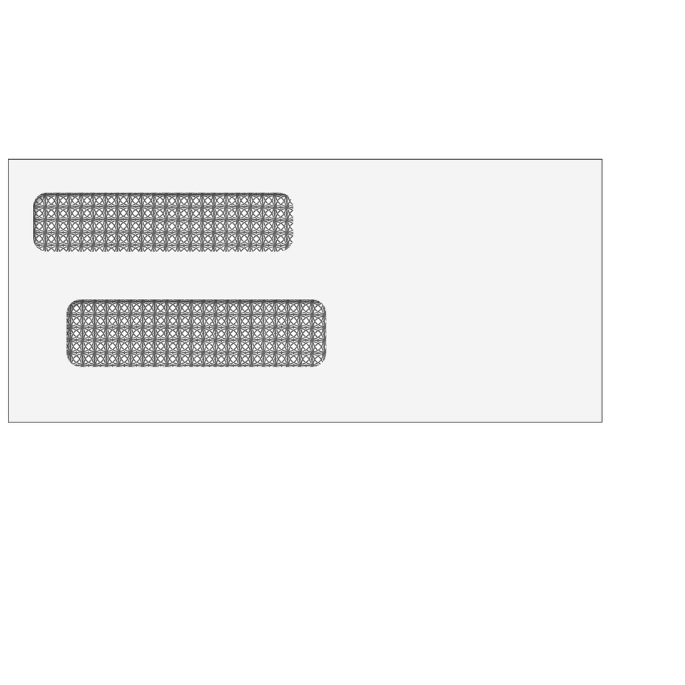 #9 Double Window Envelope (Self Seal)- 500 Qty business envelope