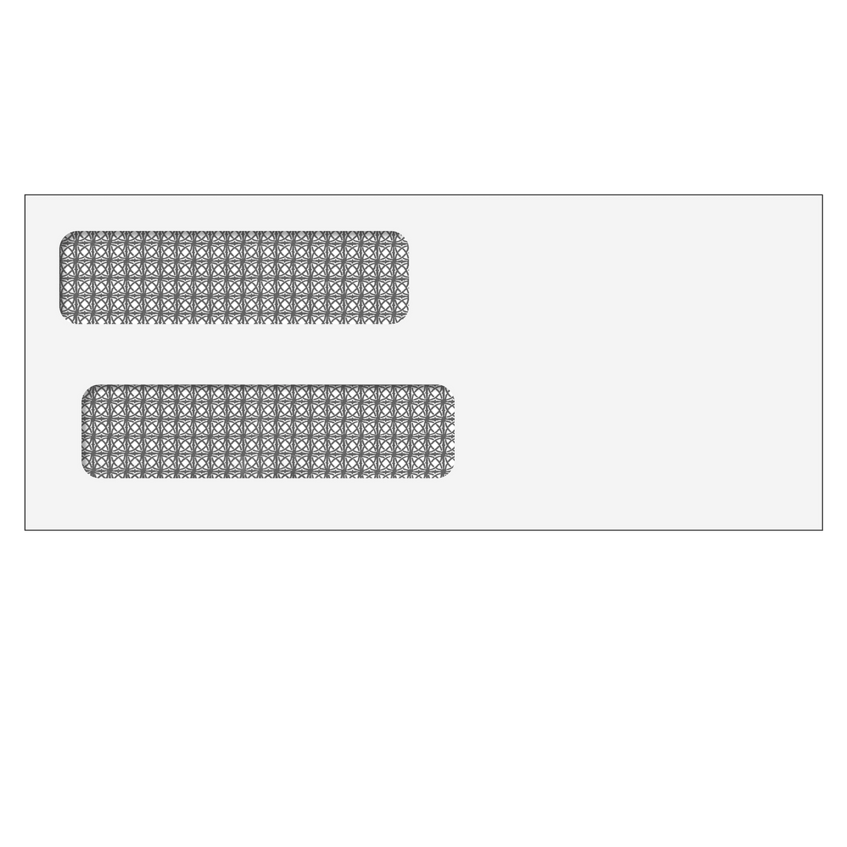 Double Window Envelope (Self Seal) 3 5/8 x 8 5/8 - 500 Qty