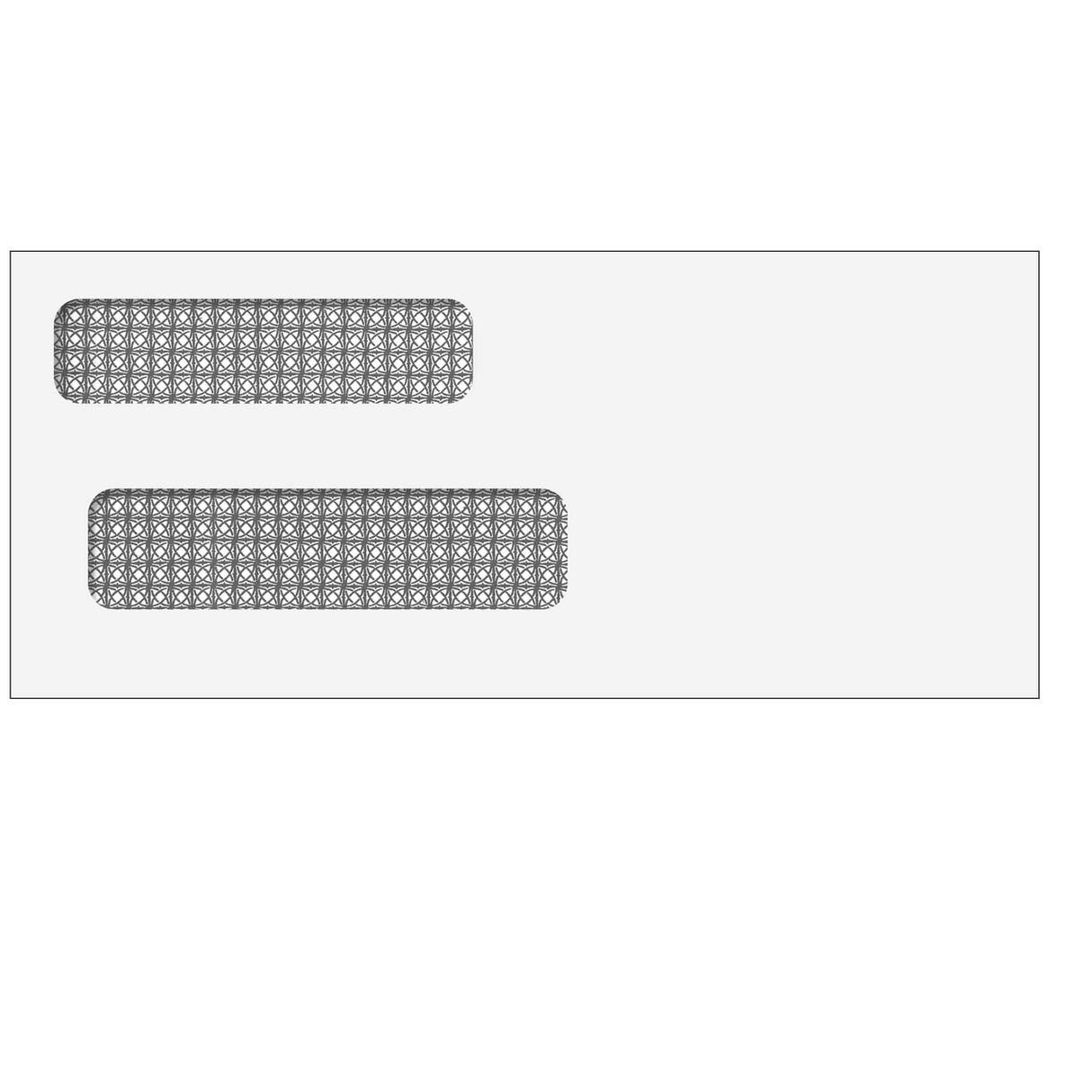 Double Window Envelope (Self Seal) 3 3/4 x 8 5/8- 500 Qty business envelope