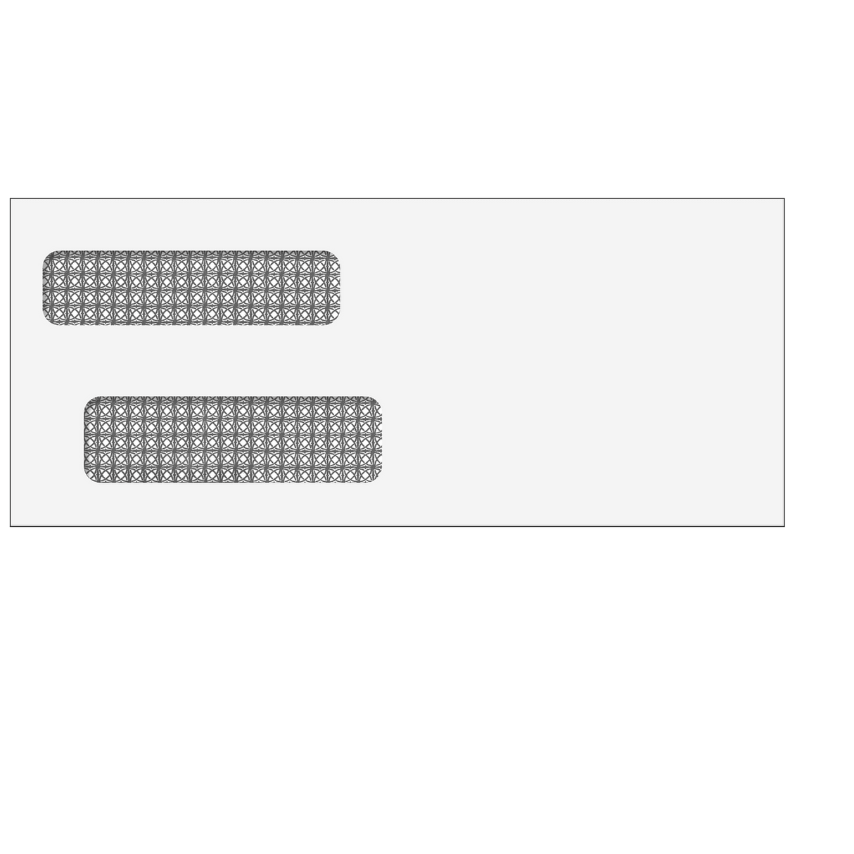 Double Window Envelope (Self Seal) 3 7/8 x 9 1/8- 500 Qty business envelope